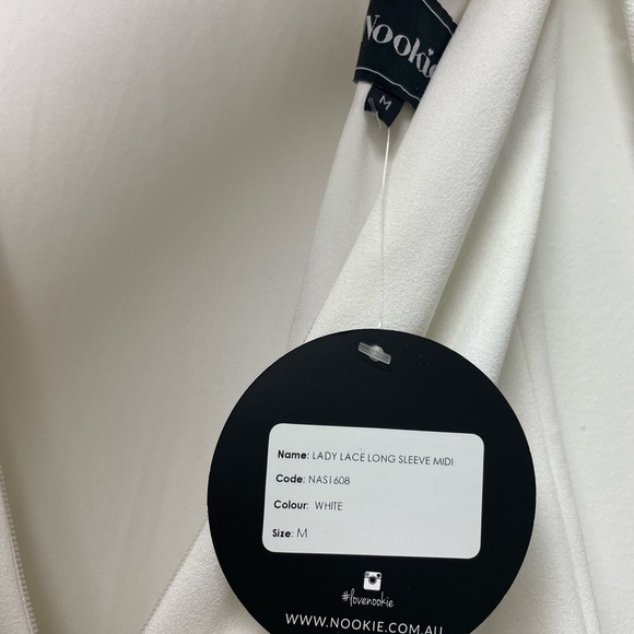 Nookie Lady Lace Midi Dress in White Medium - Picture 6 of 14